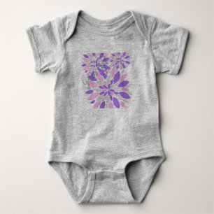 Magic Petals Lila blommor T Shirt