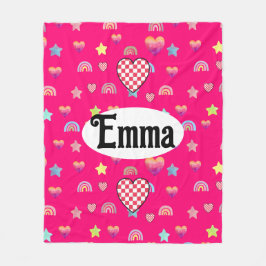 Magic pink candy world fleecefilt
