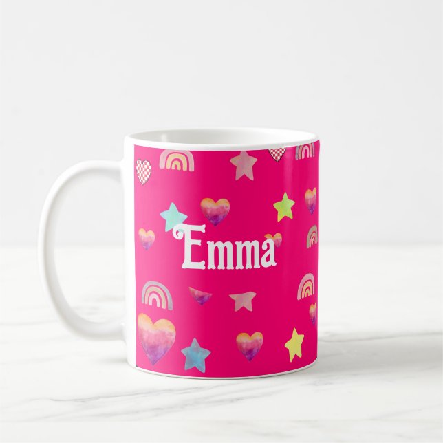 Magic pink candy world kaffemugg (Vänster)