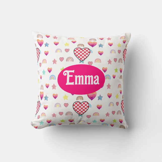 Magic pink candy world kudde (Framsida)