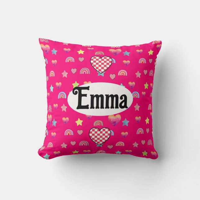 Magic pink candy world kudde (Framsida)