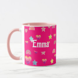Magic pink candy world mugg