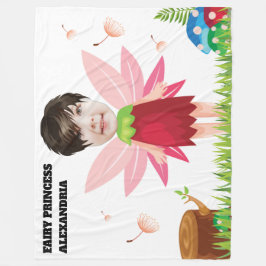 Magic Pixie Enchanted Fairy New Roligt Kids Fab Fleecefilt