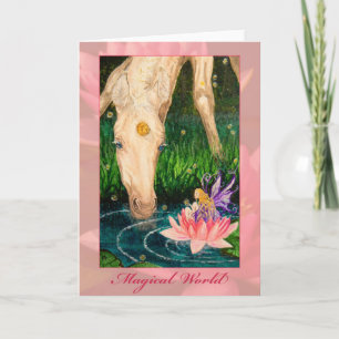 Magic Pond Unicorn & Fairy Fantasy-hälsningskort Kort