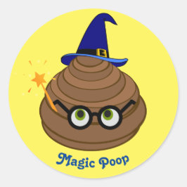 Magic Poop Emoji Runt Klistermärke
