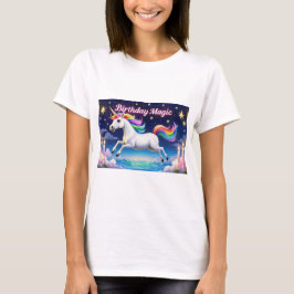 Magic poster Whimsical Unicorn party art T Shirt