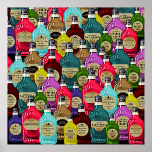Magic Potion Apothecary Tonic Flaskor Poster