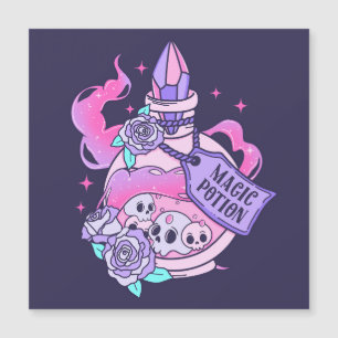 Magic Potion Cute Rosa Halloween Potion Flaska