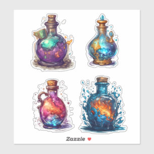 Magic Potion Flaskor Klistermärken