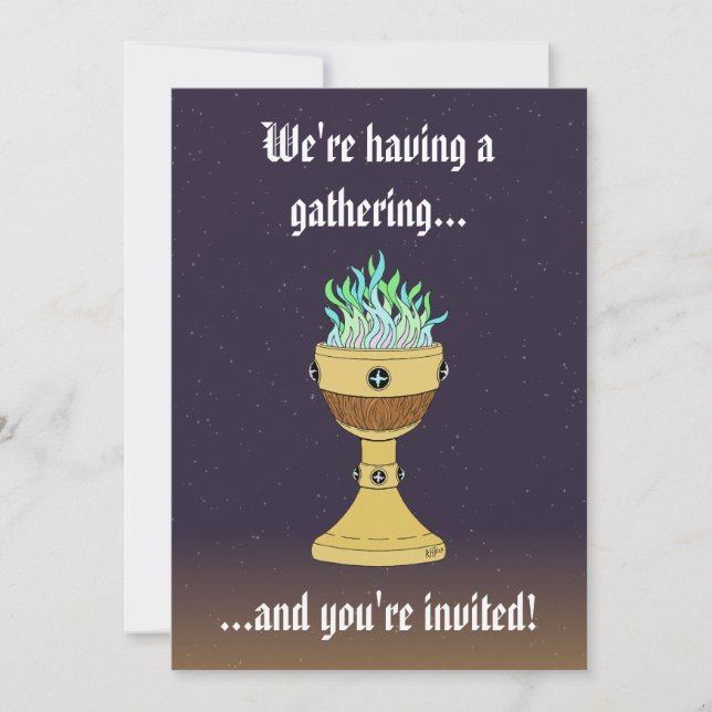 Magic Potion in Mazer and Chalice Combo Inbjudningar (Framsida)