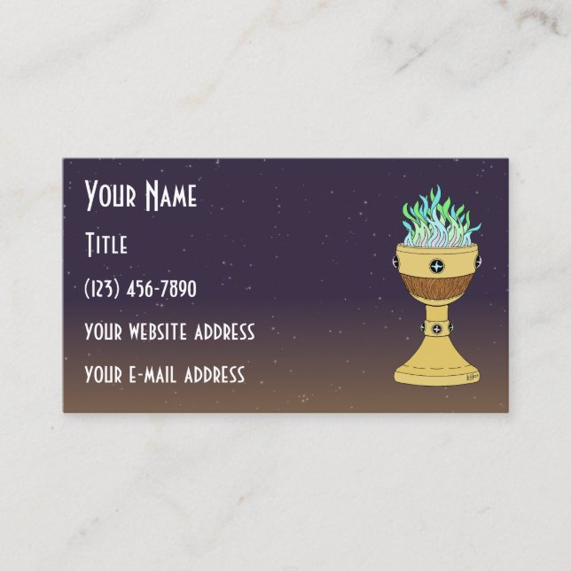 Magic Potion in Mazer and Chalice Combo Visitkort (Framsida)