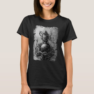 Magic Potion Occult Horror Illustration Gothic Wit T Shirt