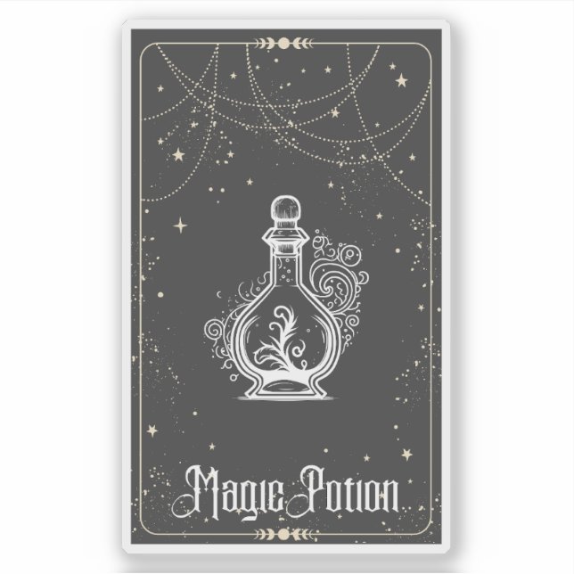 Magic Potion Tarot Klistermärken (Framsida)