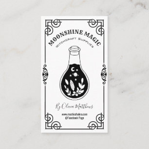 Magic Potion White Witchcraft Visitkort