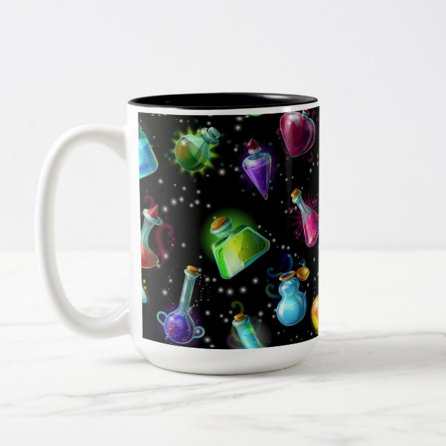 Magic Potions Mönster Två-Tonad Mugg (Vänster)