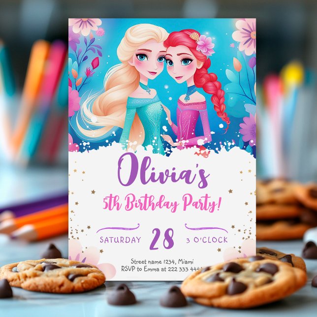 Magic Princess Pastel Birthday Inbjudningar (Skapare uppladdad)