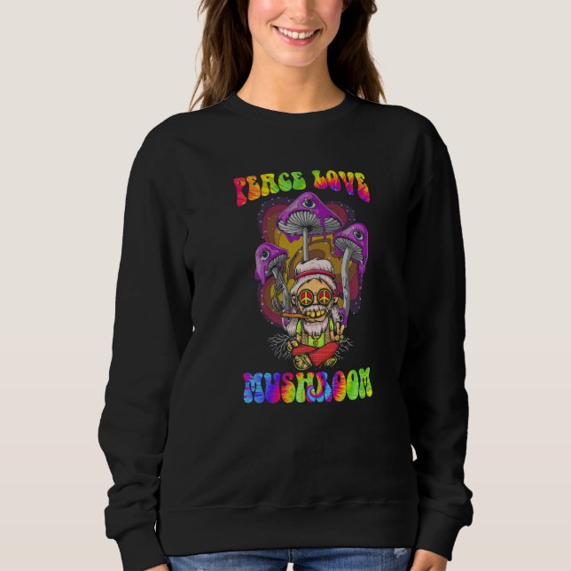 Magic Psilocybin Mushrooms Tie Dye  Hippie Love Mu T Shirt (Framsida)