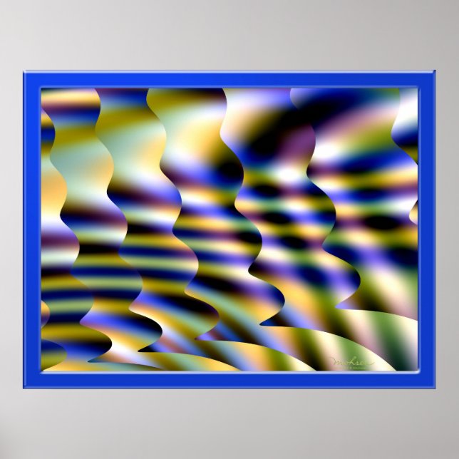 Magic Psychedelic Trance Scenery Poster (Framsidan)