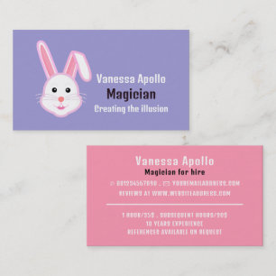 Magic Rabbit, Magician Visitkort