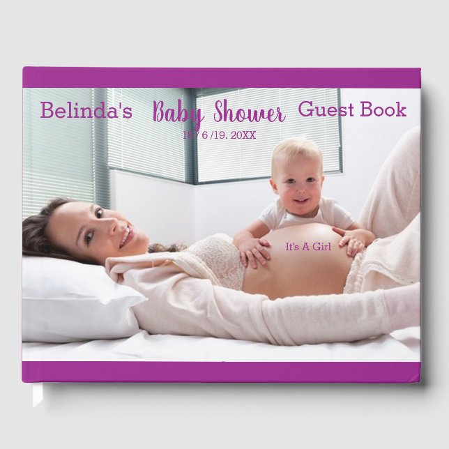 Magic Rainbow Baby Shower Collection Gästböcker (Framsida)