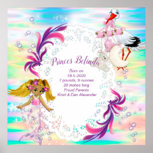 Magic Rainbow Bubbles & Baby Sjöjungfruars Poster