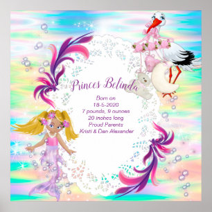Magic Rainbow Bubbles & Baby Sjöjungfruars Poster