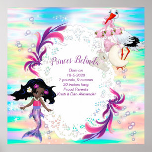 Magic Rainbow Bubbles & Baby Sjöjungfruars Poster