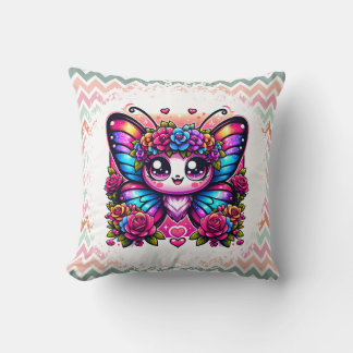 Magic Rainbow Butterfly Kudde