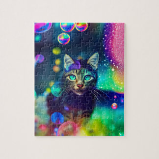 Magic Rainbow Cat - Jigszawa Puzzle Pussel