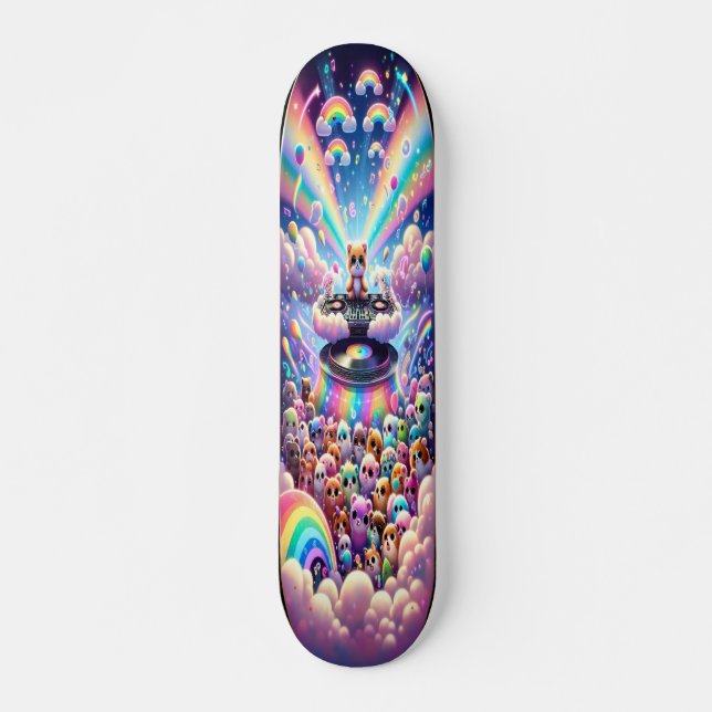 Magic Rainbow Festival Mini Skateboard Bräda 18,5 Cm (Framsida)