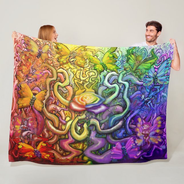 Magic Rainbow Fleece Blanket (På plats)
