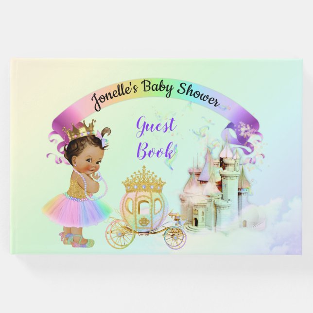Magic Rainbow Princess Castle Carriage Gästböcker (Framsida)