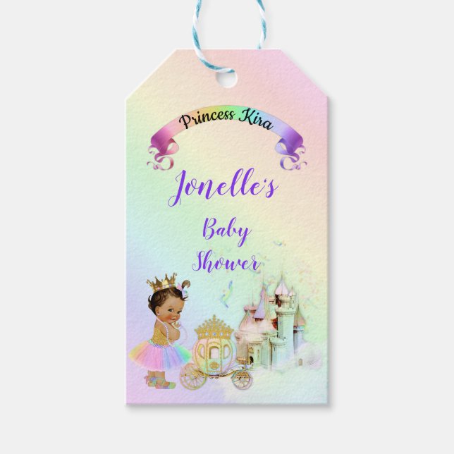 Magic Rainbow Princess Castle Carriage Presentetikett (Framsidan)