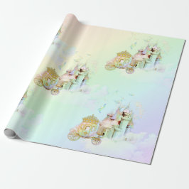 Magic Rainbow Princess Castle Carriage Presentpapper