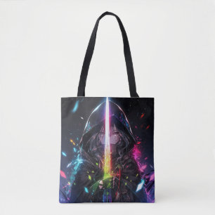 Magic Rainbow Sword Anime Girl Tygkasse