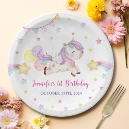 Magic Rainbow Unicorn 1:a födelsedagen Party