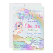 Magic Rainbow Unicorn Birthday