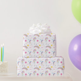 Magic Rainbow Unicorn Birthday Personlig Presentpapper