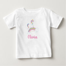 Magic Rainbow Unicorn Birthday Personlig T Shirt