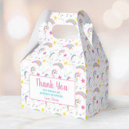 Magic Rainbow Unicorn Birthday Tack Presentaskar
