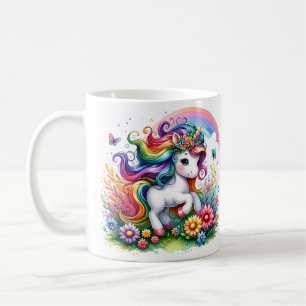 Magic Rainbow Unicorn - Enchanting 3D Mugg