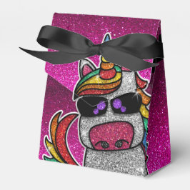 Magic Rainbow Unicorn Glitter Whimsical Birthday Presentaskar