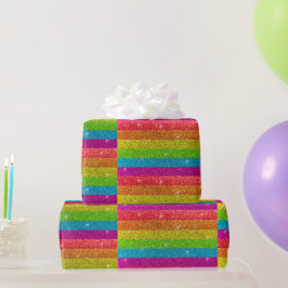 Magic Rainbow Unicorn Glitter Whimsical Birthday Presentpapper