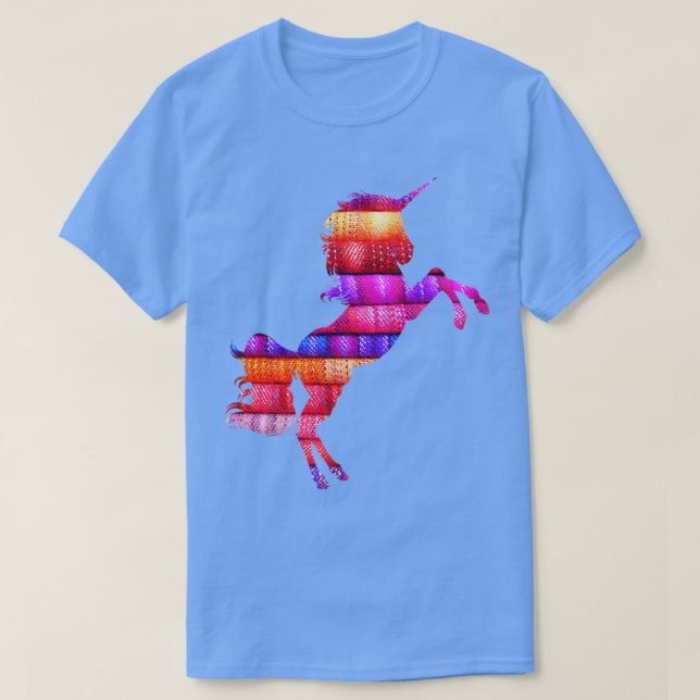 Magic Rainbow Unicorn T Shirt (Design framsida)
