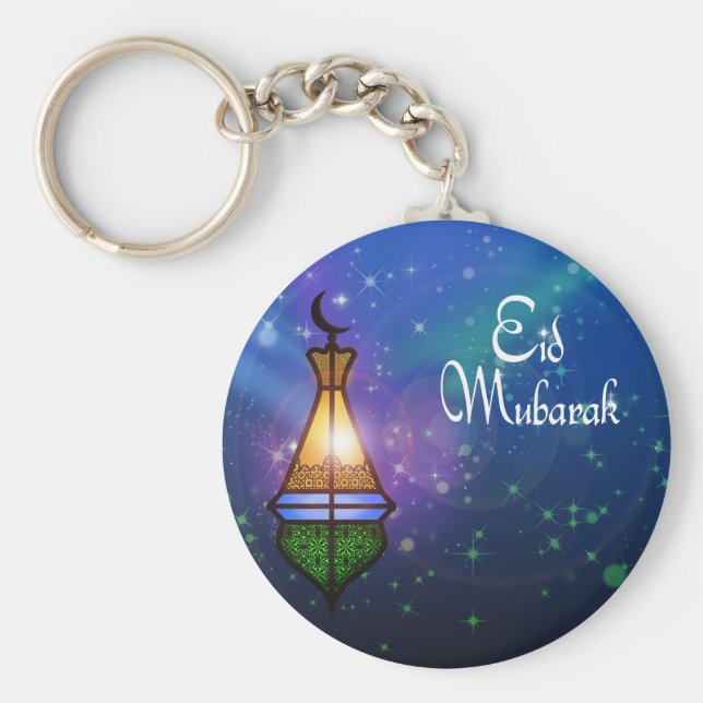 Magic Ramadan Lantern - nyckelkedjan Eid Hälsning Nyckelring (Framsidan)