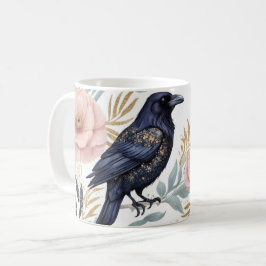 Magic Raven och Blommigt Elegance Kaffemugg