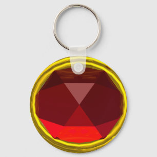 MAGIC RED RUBY GEMSTONE NYCKELRING