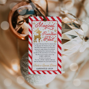 Magic Reindeer Food jul Kväll Box Filler Presentetikett