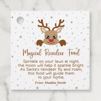 Magic Reindeer Food Personlig Gift Märkre Gåvor Etiketter