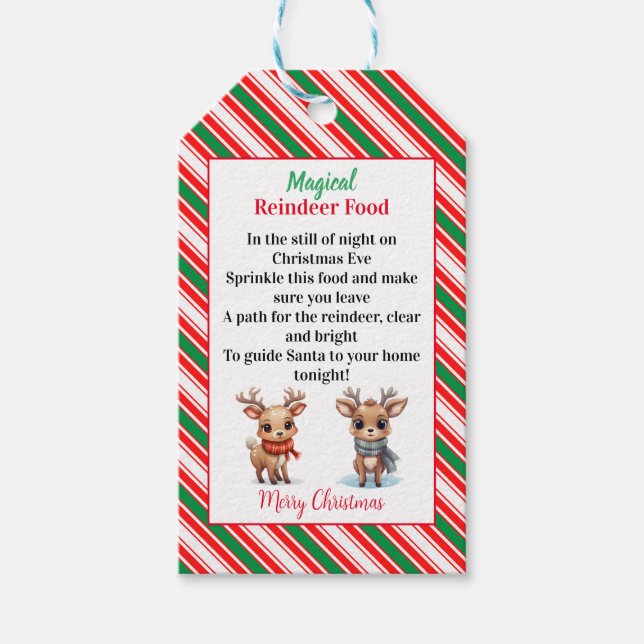 Magic Reindeer Food Presentetikett (Framsidan)